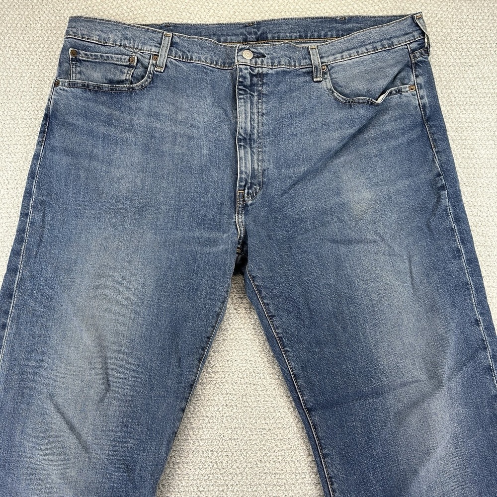Levi's Jeans Mens 42x32 (42x31) 502 Premium Tapered Medium Wash Casual Denim